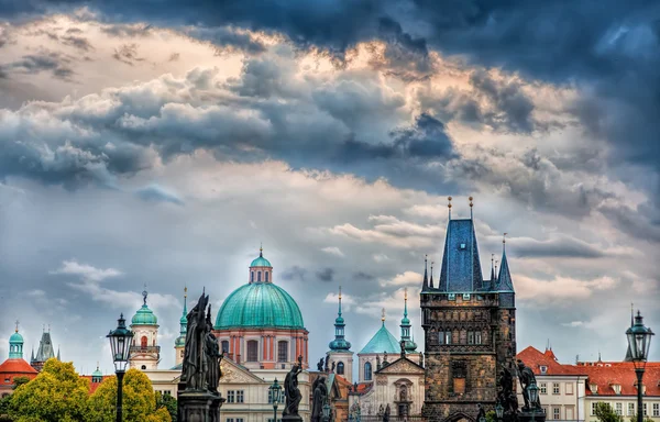 Prague Charles Bridge - 6 - Panorama Prague — Stock Photo, Image