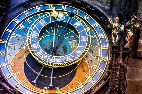 Horloge astronomique de Prague sur la vieille mairie — Photo