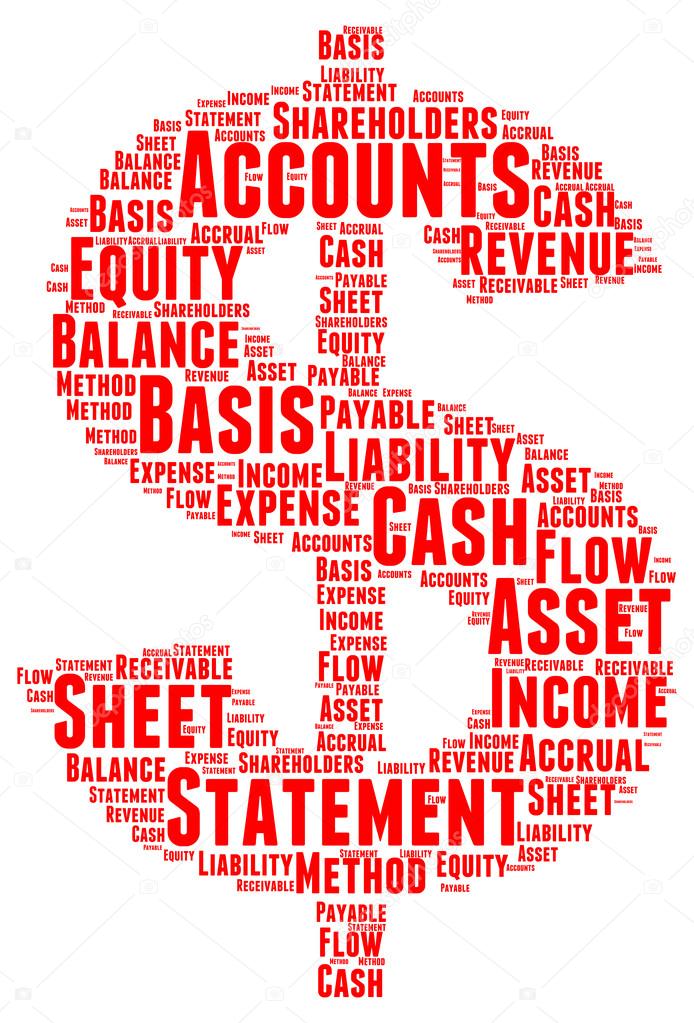 Account Word Cloud Illustration In Currency Money  Shape