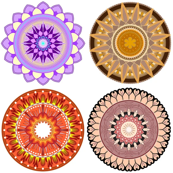 Fondo patrón floral mandala — Vector de stock