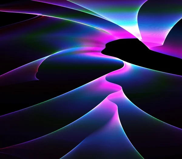 Flerfärgad abstrakt linje ljusa tapeter — Stockfoto