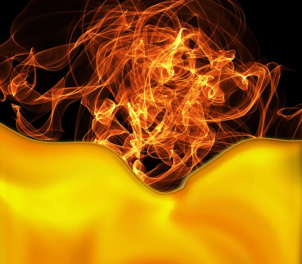 Black background energy fire — Stock Photo, Image