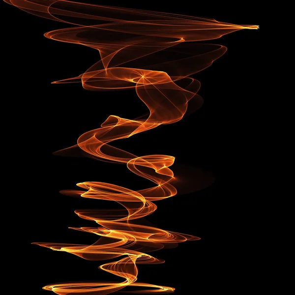 Background black isolated abstract flame — Stock Photo, Image