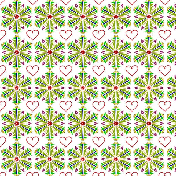 Vector mönster med hjärtan bakgrund för present förpackning — Stock vektor