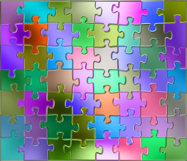 Mooie achtergrond gekleurde puzzel — Stockfoto