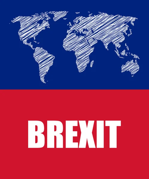 Brexit banner de negócios abstrato — Vetor de Stock