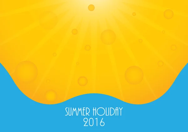 Vacaciones de verano 2016 fondo, ilustración vectorial, eps10 — Vector de stock