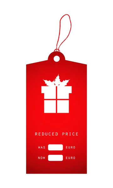 Adesivo prezzo Natale — Vettoriale Stock