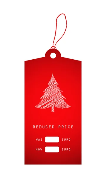 Autocollant prix de Noël — Image vectorielle