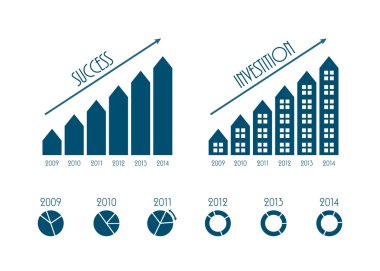 modern iş infographics elemanları, vektör çizim, eps1