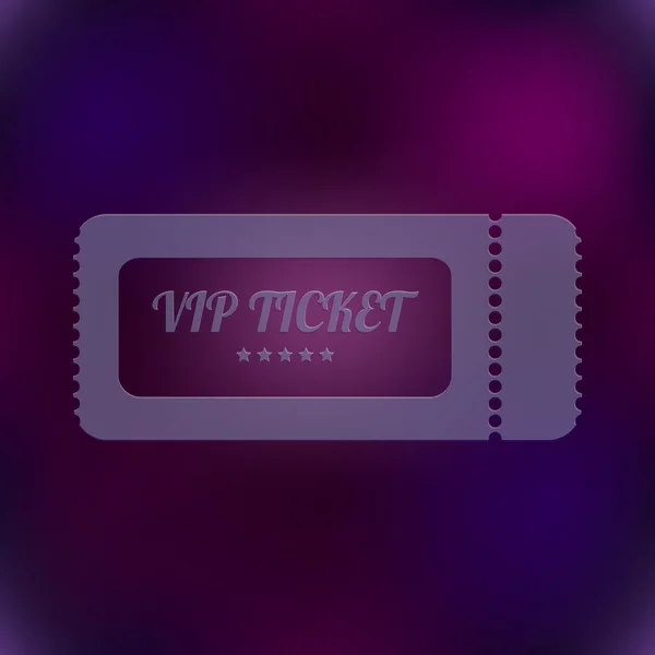 Vector VIP ticket — Stock Vector