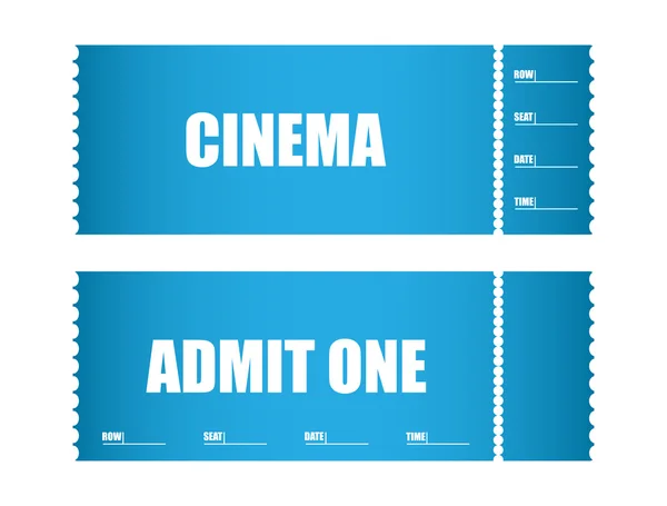 Admitir una entrada de cine — Vector de stock