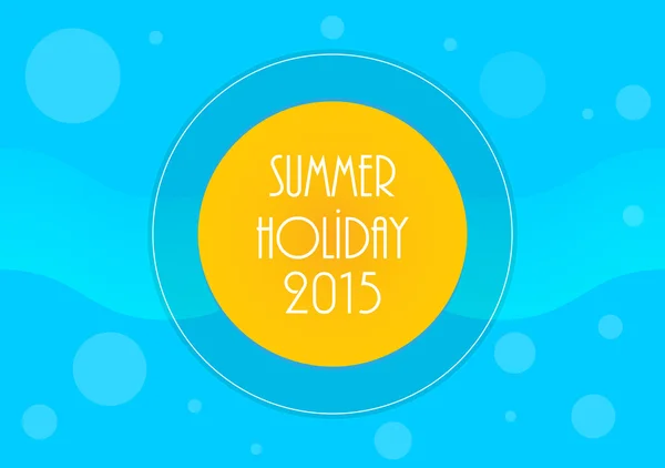Fundo de férias de verão, ilustração vetorial, eps10 — Vetor de Stock