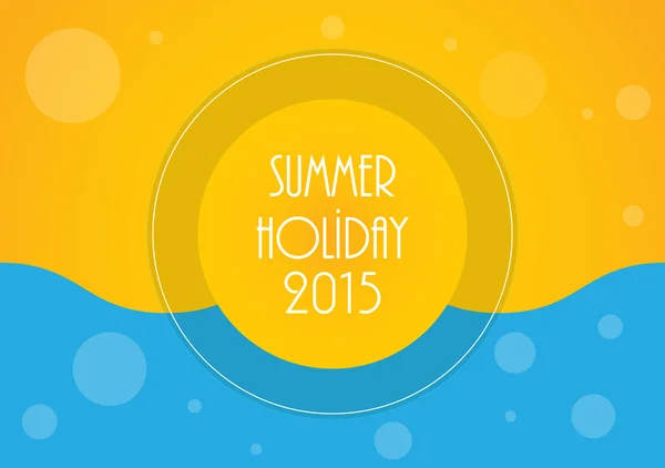 Fundo de férias de verão, ilustração vetorial, eps10 — Vetor de Stock