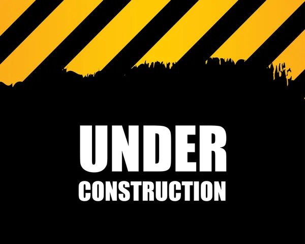 Under construction - vector background — Stock Vector