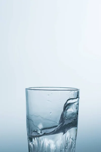 Splash Splashing Water Glass White Background — Stock Photo, Image