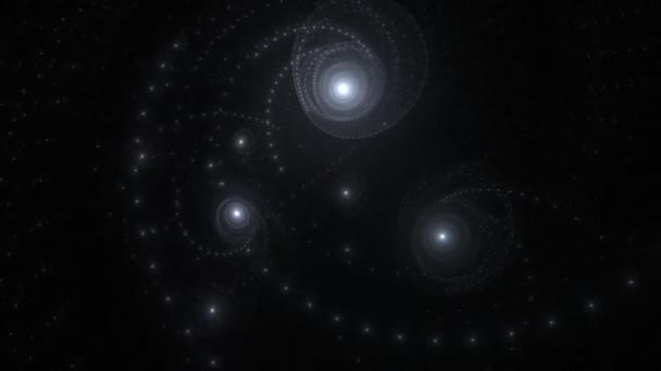 Animation de fractales complexes sous forme de galaxies — Video