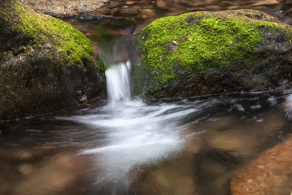 Small cascade in stream. — Stock Photo, Image