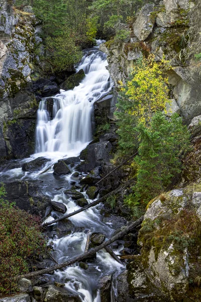 Crystal Falls Autumn Northeast Part Washington State Photo Hdr — Stock Photo, Image