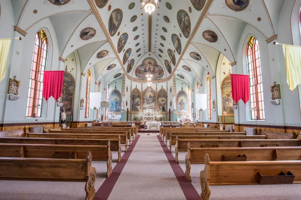 Interior Beauty Ignatius Catholic Mission Ignatius Montana — Stock Fotó