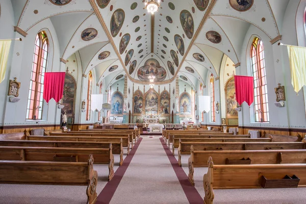 Frumusetea Interioara Misiunii Catolice Ignatie Din Ignatie Montana — Fotografie, imagine de stoc