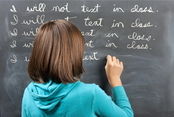 Punished for texting in class. — Stock Photo, Image