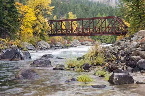 Ponte del canyon di Tumwater . — Foto Stock