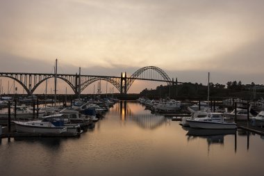 Newport, Oregon Yaquina Köprüsü.