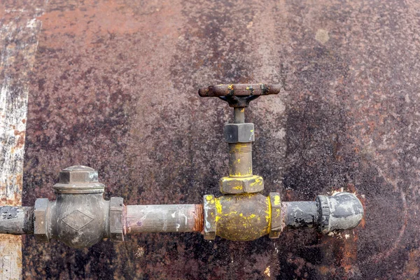 Rusty  metal surface and pipe. — Stock Photo, Image