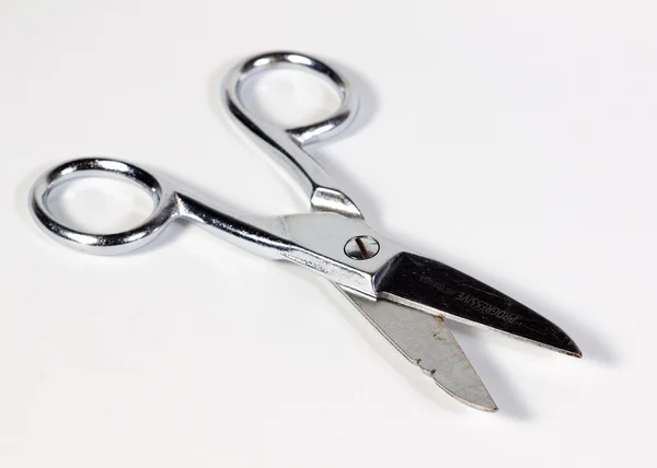Close up of scissors on white background — Stock Photo, Image