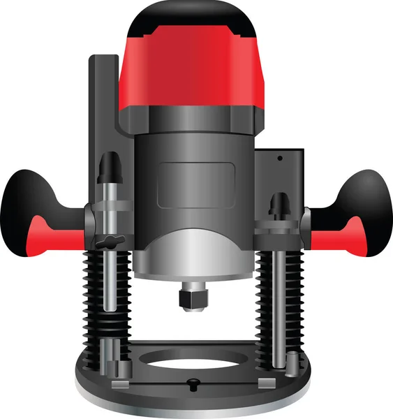 Elektromos Teljesítmény Marószerszám Színes Vektor Illusztráció — Stock Vector