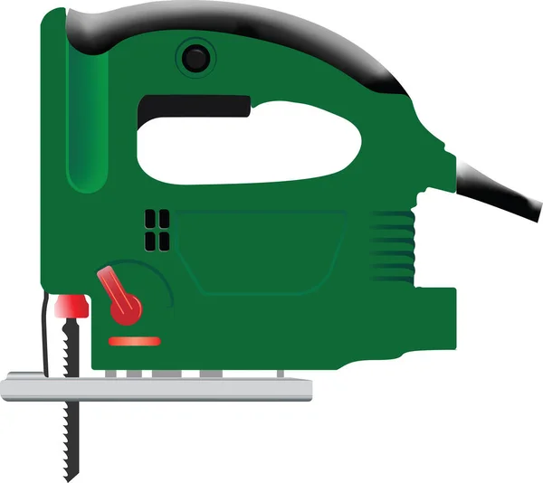 Elektrische Puzzle Reparatur Werkzeug Farbvektor Illustration Isoliert — Stockvektor