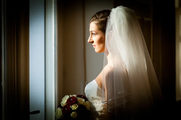 Bride at her wedding day — 图库照片