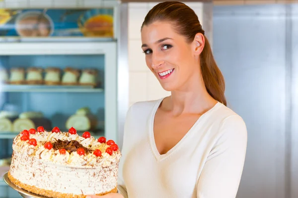 Female baker or pastry chef — Stock Photo, Image