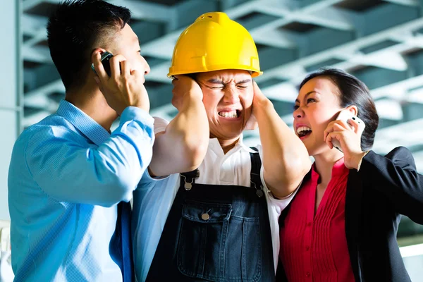 Foreman, Manager and shift supervisor in factory — Stock Photo, Image