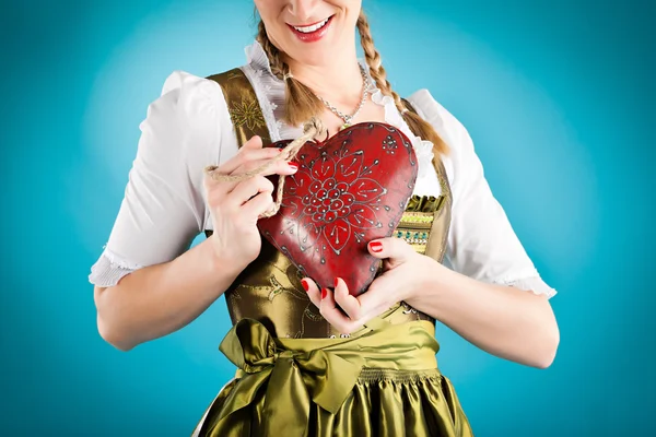 Young woman in traditional clothes — Stock Photo, Image