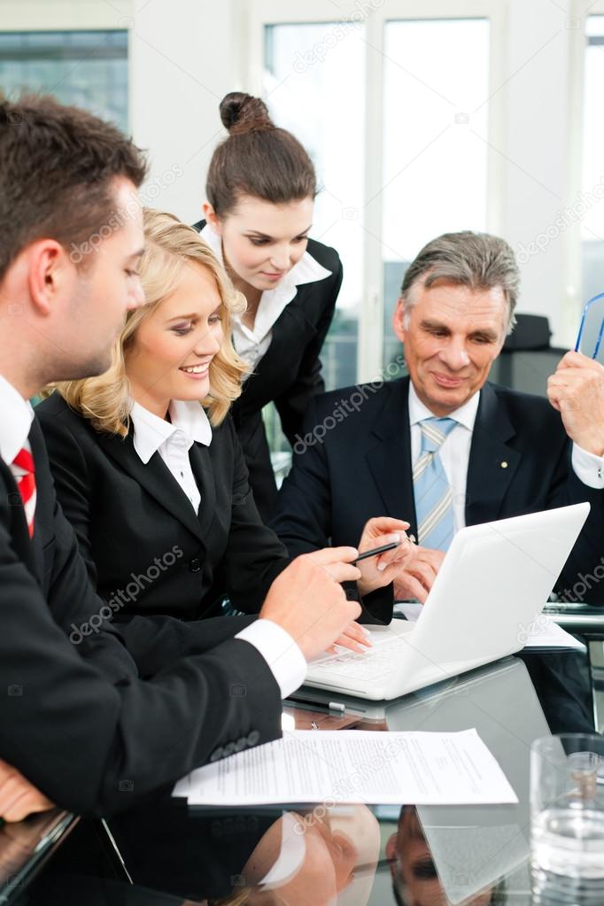 Business - team meeting in an office