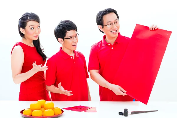 Chinese new year traditional calligraphy — Stock Photo, Image