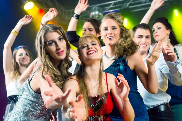 Party people dancing in disco club — Stock Photo, Image