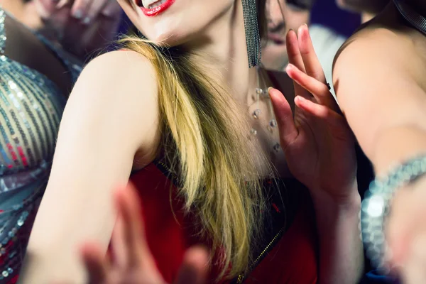 Party people dancing in disco club — Stock Photo, Image