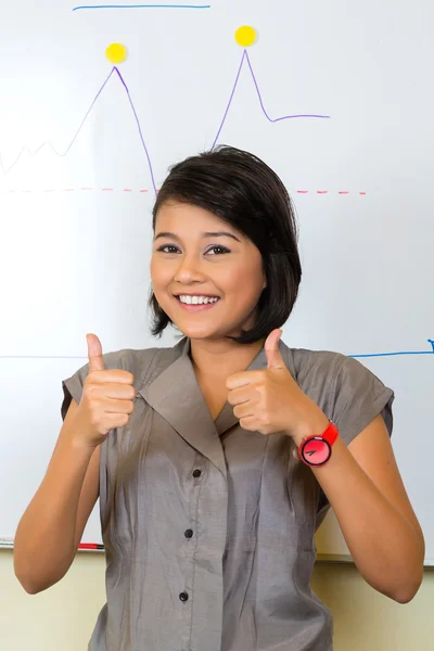 Indonesian Businesswoman in agency — Stock Photo, Image