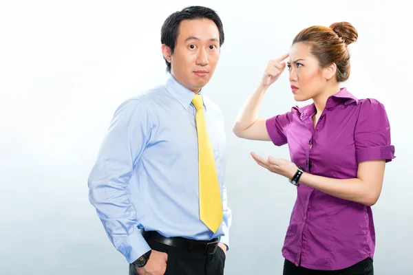 Crisis in business office among colleagues — Stock Photo, Image