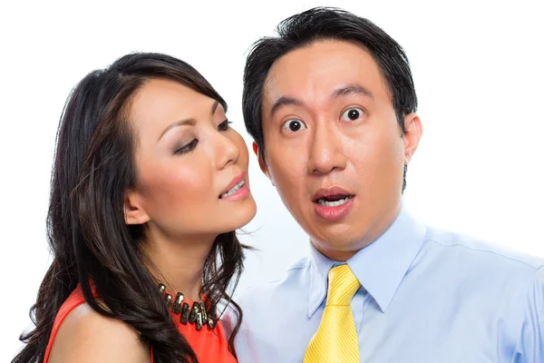 Sexual harassment by Chinese woman in office — Stock Photo, Image