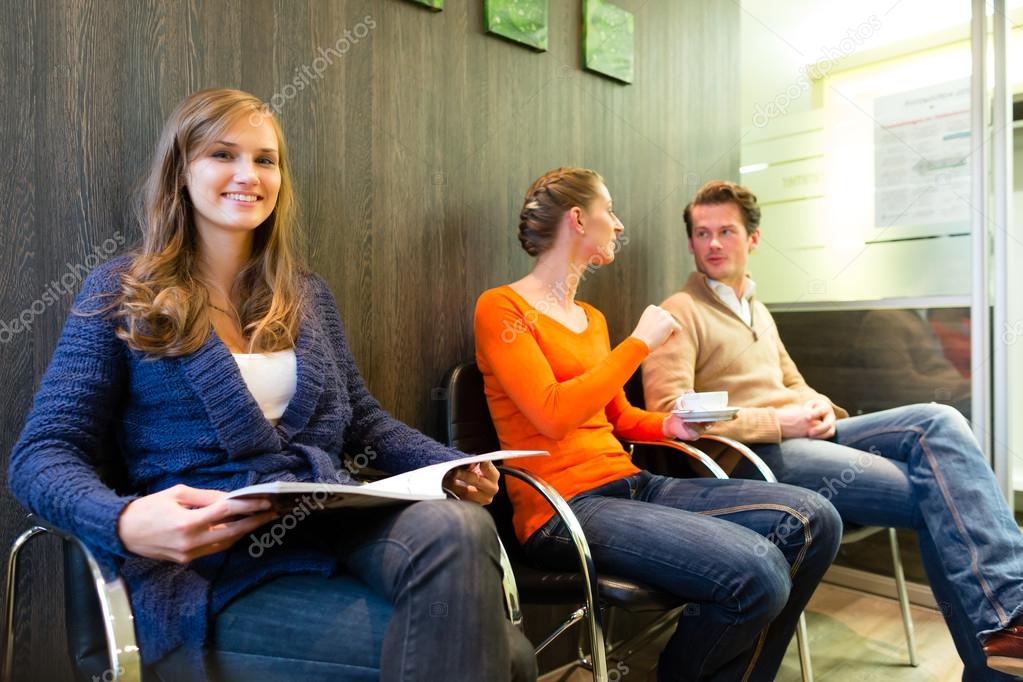 Patients In The Waiting Room Of A Doctors Office Stock Photo C Kzenon 79380536