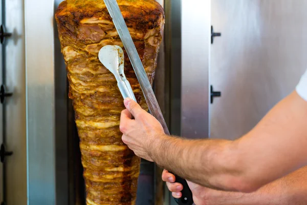 Kebab - heta Doner med färska ingredienser — Stockfoto