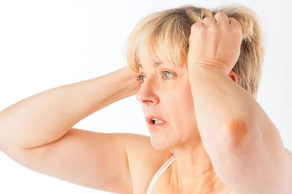 Médecine et maladie - maux de tête ou migraine — Photo