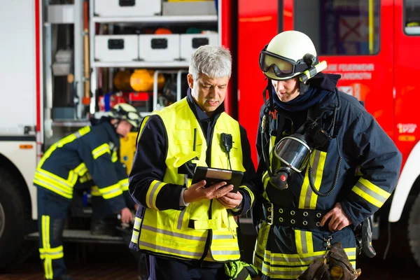 Feuerwehr-Einsatzplanung — Stockfoto