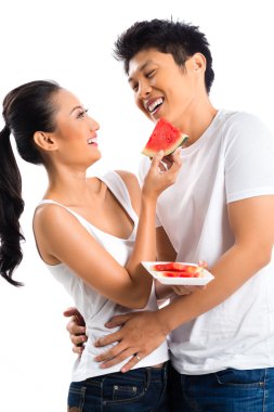 Asya çift beslenme ve sağlıklı yaşam