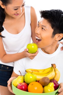 Asya çift beslenme ve sağlıklı yaşam