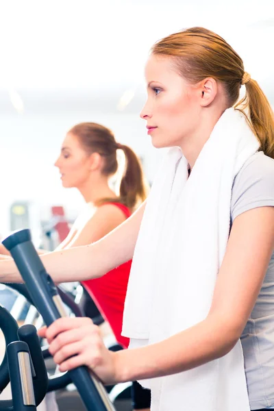 Mujeres en el entrenamiento cardiovascular en el gimnasio —  Fotos de Stock